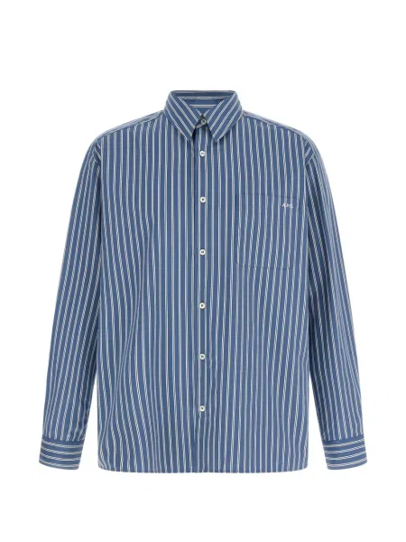 Cămașă A.p.c. cu dungi albastru