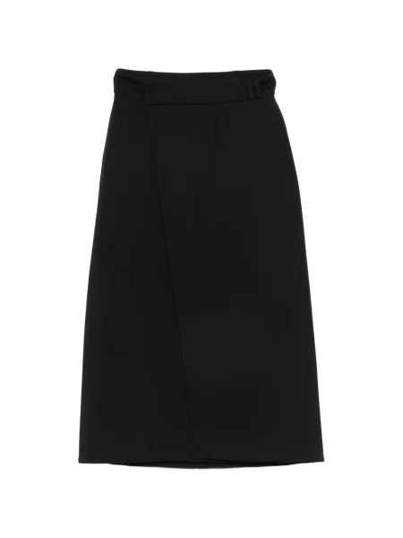 Cu centură fustă midi Alpha Studio plic negru