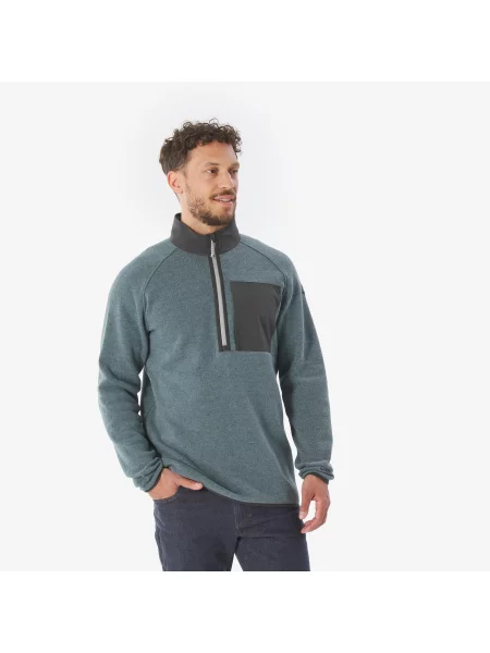 Sweter turystyczny Quechua szary
