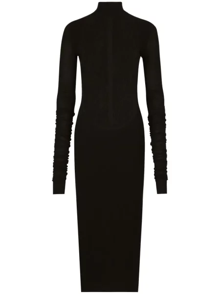 Rochie midi Dolce & Gabbana din dantelă până la genunchi de costum negru