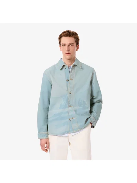 Рубашка Lacoste голубая