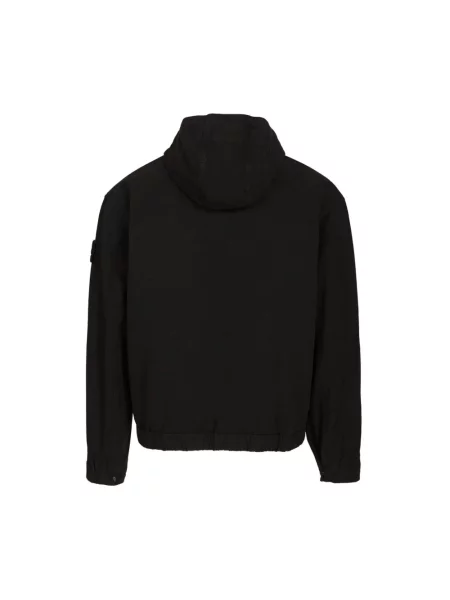 Kurtka koszulowa Stone Island z kamieniami czarna