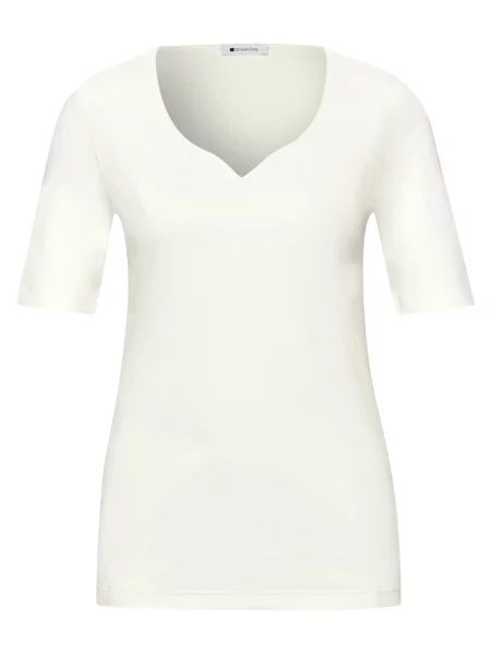 STREET ONE Tricou Ada ecru alb