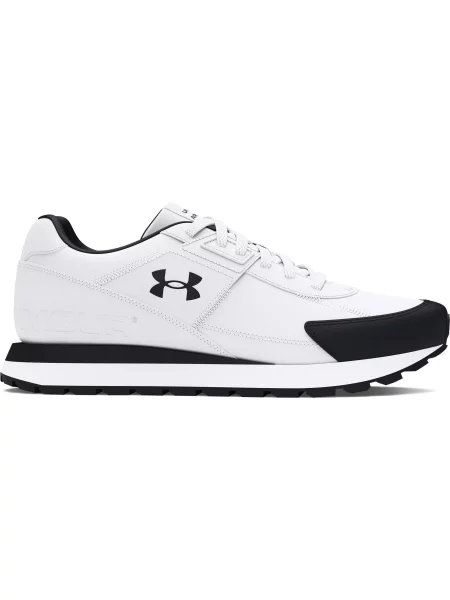 Pánske tréningové topánky Under Armour Essential Runner biela/čierna/čierna biela