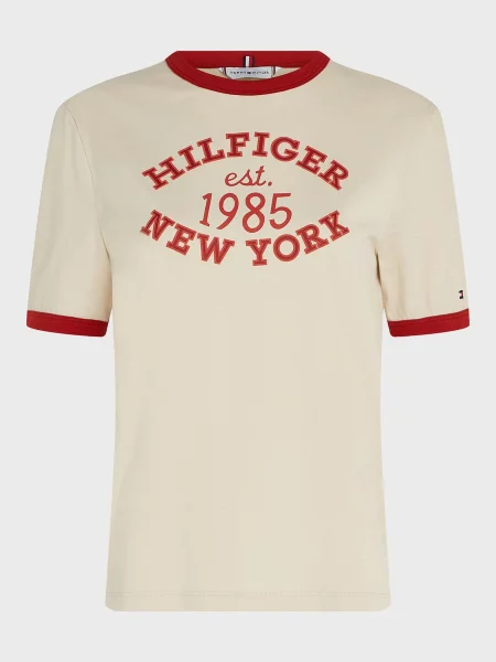 Футболка Tommy Hilfiger бежевая