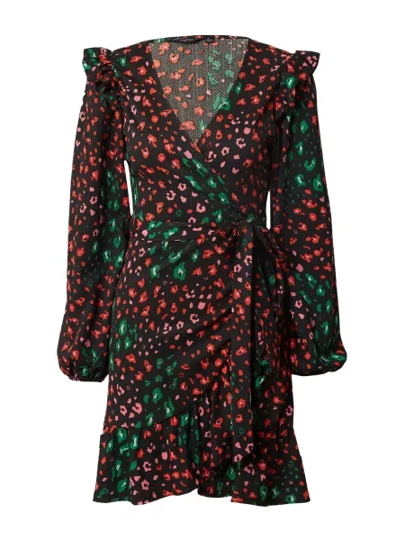 Dorothy Perkins Šaty zelená / červená černá