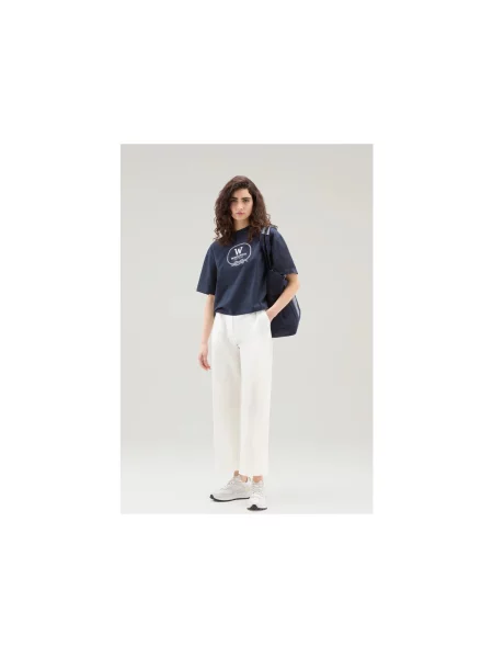 Pantaloni Woolrich alb