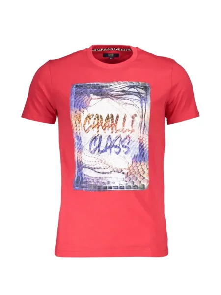 Tricou Cavalli Class cu imagine roșu