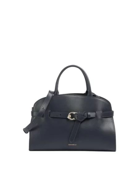 Torebka Coccinelle skórzana czarna