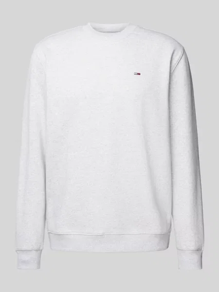 Bluza Tommy Jeans z długim rękawem szara