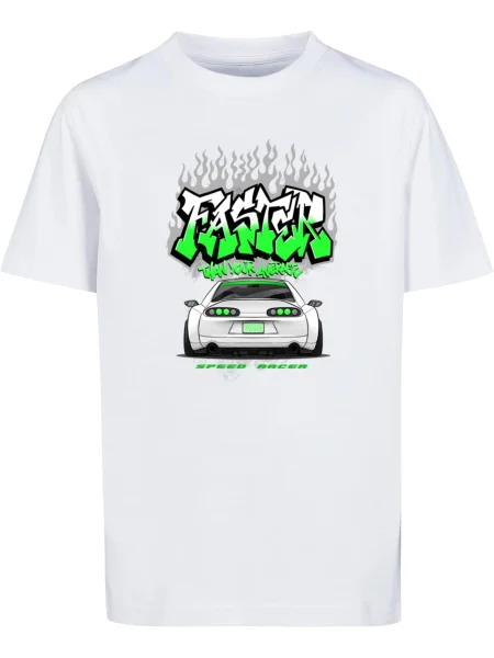 Tricou copii Mister Tee alb