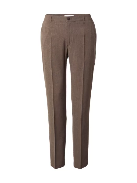 Les Deux Pantaloni cu dungă amestecat maro