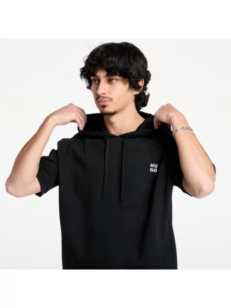 Суичър с качулка Hugo Boss черно