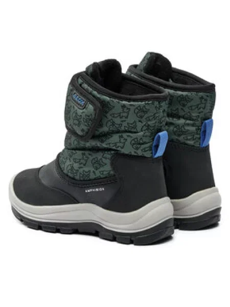 Geox Sniego batai B Flanfil Boy B Abx M juoda