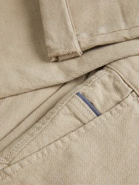 JACK & JONES Chino nohavice Marco tmavobéžová / púdrová čierna