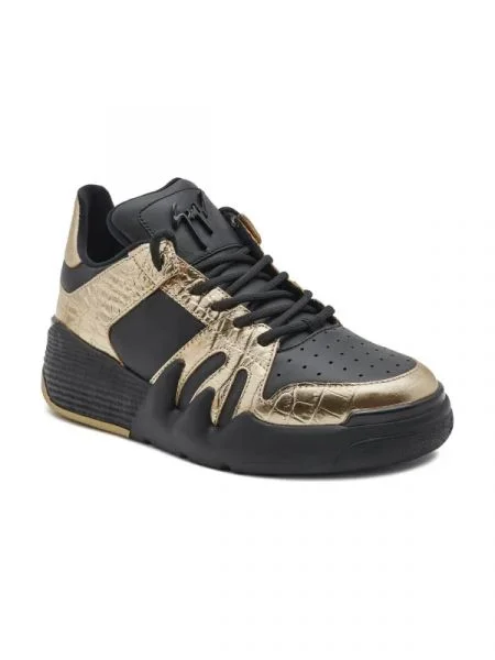 Giuseppe Zanotti Bőr sneakers tornacipő fekete
