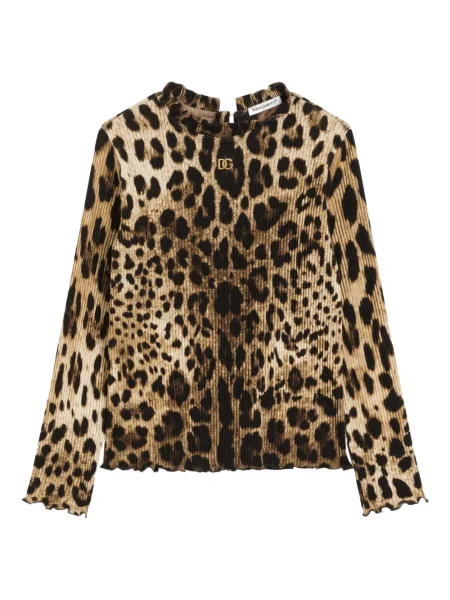 Sweter z golfem dziecięcy Dolce And Gabbana brązowy