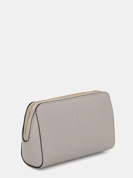 Pungă cosmetică Furla din piele gri