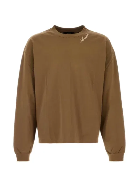 Lung tricou Amiri cu mâneci lungi maro