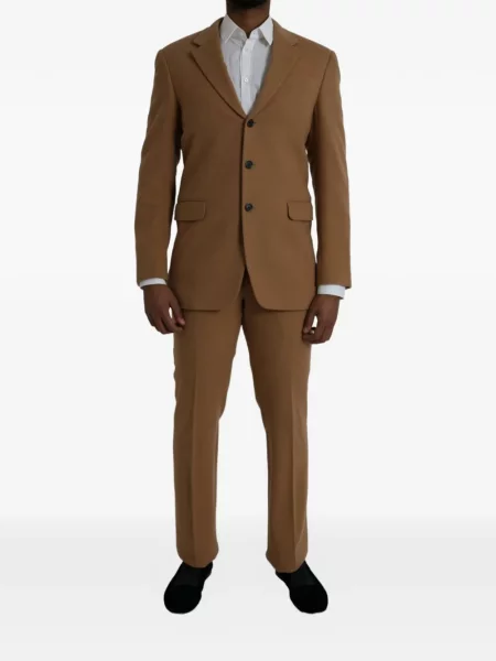 Costum Prada de lână maro