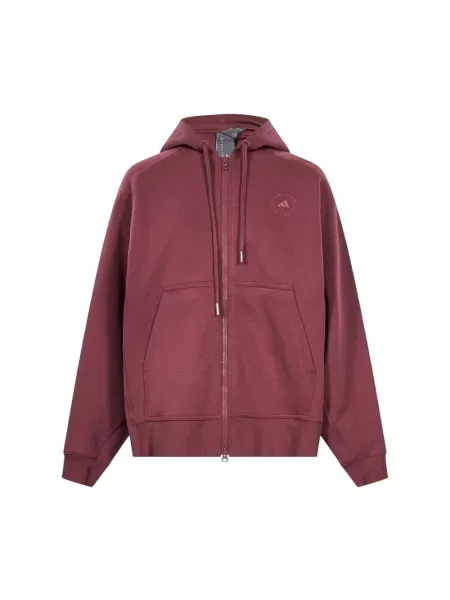 Bluza z kapturem Adidas By Stella Mccartney z kapturem brązowa