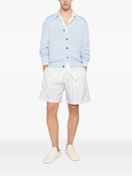 Pantaloni scurți Jacquemus cu dungi albastru