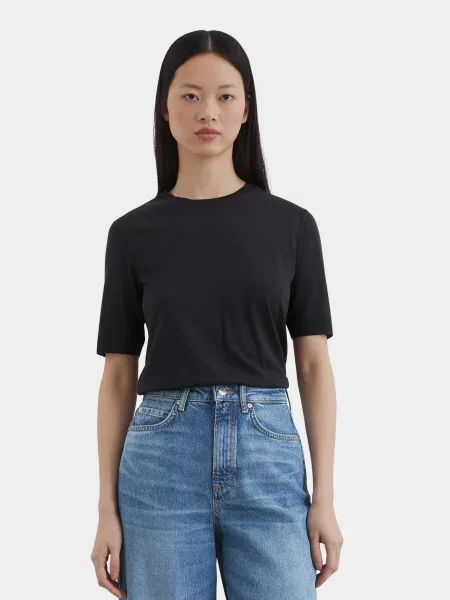 Футболка Marc O’Polo темно-синій ліоцел/бавовна синя