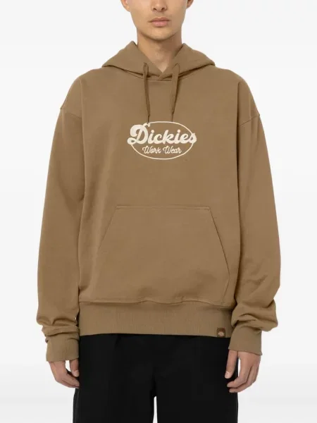 Hanorac cu glugă Dickies cu autograf maro