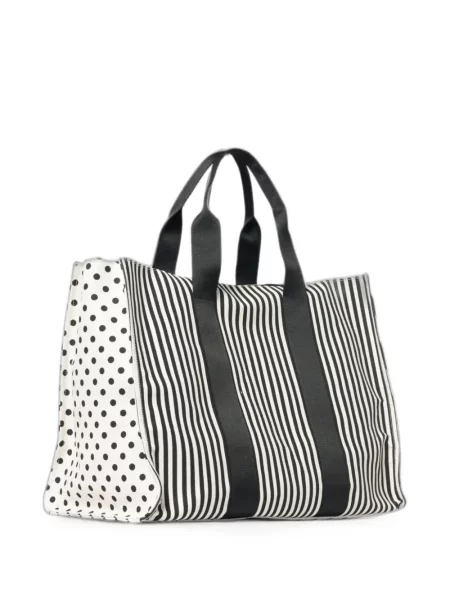 Πουά τσάντα shopper Msgm λευκό