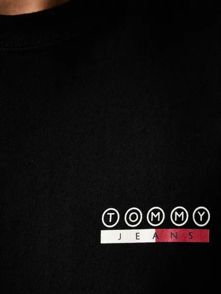 Tommy Jeans тениска мъжка от черно