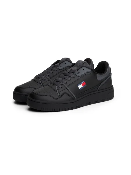 Dámske topánky Tommy Jeans Retro Basket Sneaker black čierna