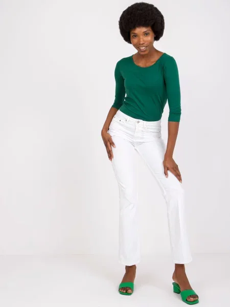 Bluză Fashionhunters verde
