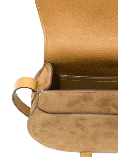 Geanta crossbody Chloé Marcie din piele de căprioară