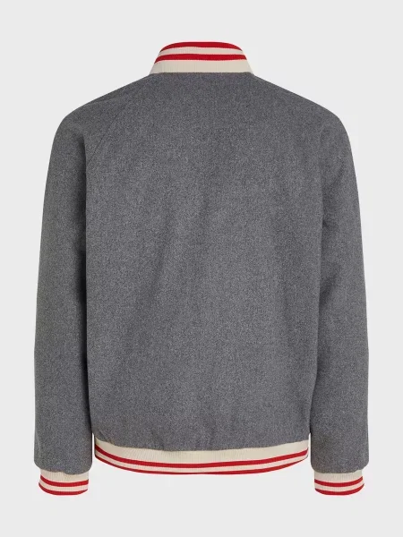 Шерстяная джинсовая куртка Tommy Jeans серая