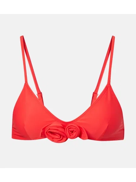 Top Coperni cu model floral roșu