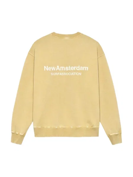 Bluza z kapturem New Amsterdam Surf Association z kapturem żółta