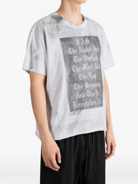 Tricou Saitos zdrențuiți alb