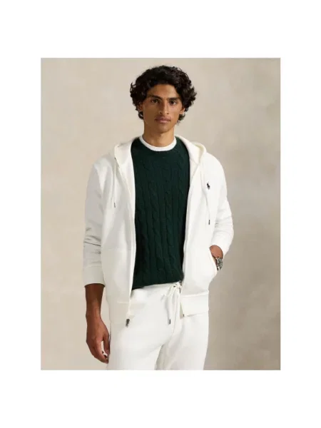 Polo Ralph Lauren bluza z kapturem gładka biały