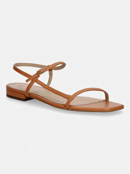 Lauren Ralph Lauren sandale pentru femei din piele Lainee maro