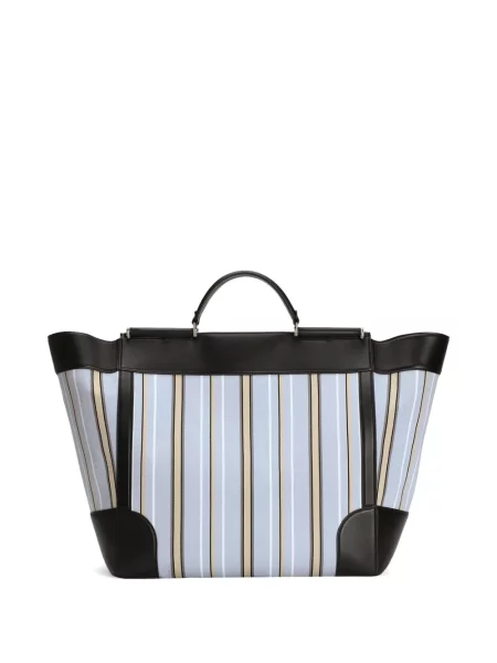 Csíkos jacquard táska Dolce & Gabbana Sicily kék