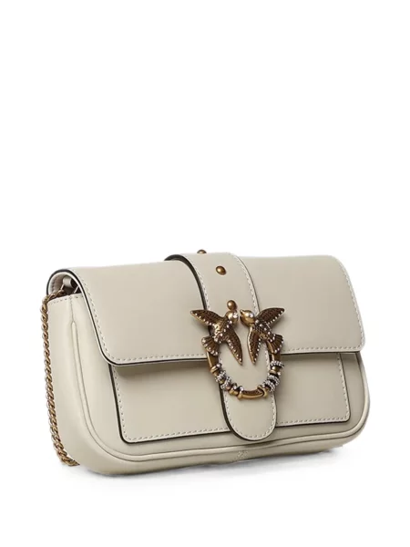 Кожена чанта Pinko с катарама