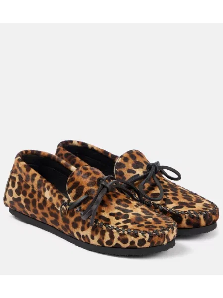 Leopardí loafers Isabel Marant s potiskem hnědé