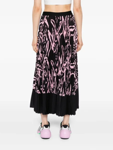 Fusta plisata Msgm cu imagine plisată negru