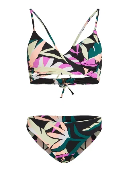 O'NEILL Costum de baie două piese Essentials Baay Maoi crem / verde petrol / roz negru