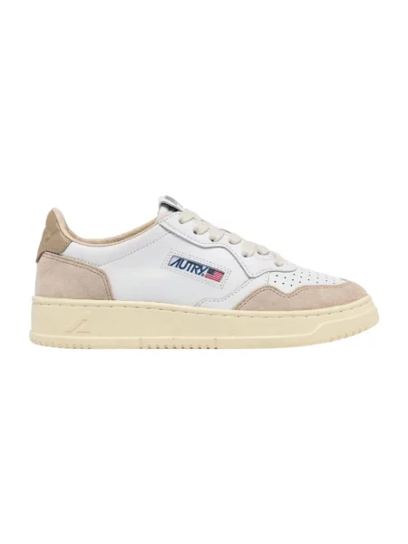 Sneakersy Autry zamszowe białe