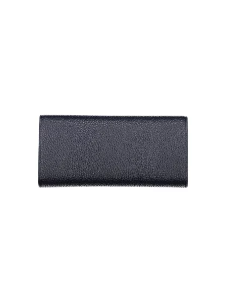 Lniany portfel Tommy Hilfiger niebieski
