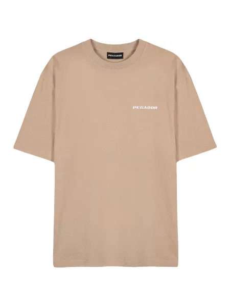 Pegador Tricou maro cămilă alb