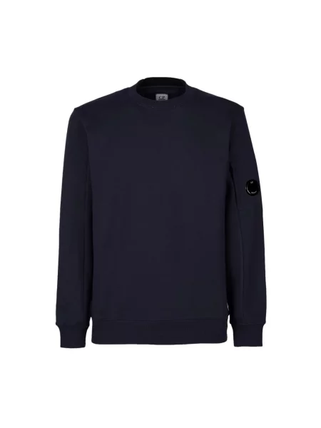 Bluza C.p. Company z okrągłym dekoltem niebieska