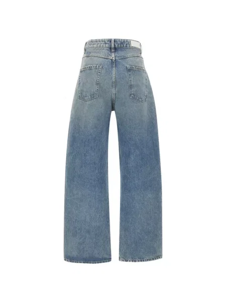 Blugi cu picior larg Icon Denim albastru