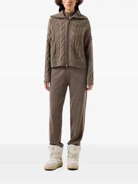 Cardigan Bogner tricotate maro